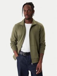 Tommy Hilfiger Bluza Essential MW0MW41759 Zielony Regular Fit. Zielone bluzy rozpinane męskie Tommy Hilfiger, m, bez wzorów, z syntetyku, bez ramiączek, bez kaptura. Za 489.99 zł.