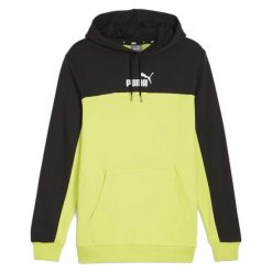 Bluza męska PUMA ESS+ Block Hoodie TR. Czarne bluzy nierozpinane męskie Puma, m, bez wzorów, sportowe, bez ramiączek, bez kaptura. Za 219.99 zł.