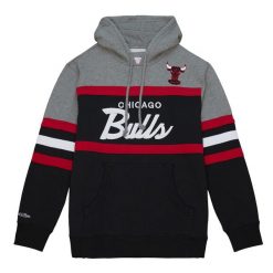 Bluza z kapturem Chicago Bulls Headcoach. Czarne bluzy z kapturem męskie Mitchell & Ness, bez wzorów, z kapturem. Za 457.50 zł.