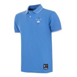 Koszulka polo Maradona x COPA Boca Haftowana Niebieska. Niebieskie koszulki polo męskie COPA FOOTBALL, bez wzorów, sportowe, bez kołnierzyka, bez ramiączek. Za 297.74 zł.