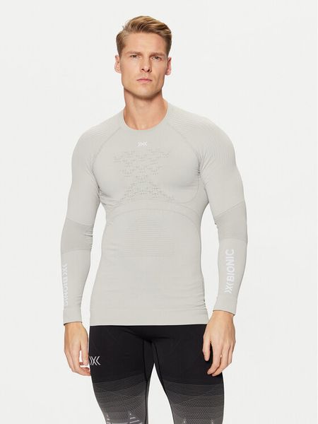 X-Bionic Bielizna termoaktywna górna Energy Accumulator 4.0 Shirt Lg Sl EA-WT06W19M Szary Slim Fit. Szara bielizna termoaktywna męska X BIONIC, m, bez wzorów, z syntetyku, bez ramiączek, narciarskie. Za 439.99 zł.