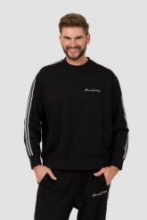 ARMANI EXCHANGE Czarna bluza. Czarne bluzy nierozpinane męskie Armani Exchange, l, bez wzorów, bez ramiączek, bez kaptura. W wyprzedaży za 441.99 zł.