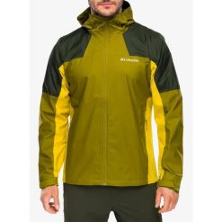 Kurtka przeciwdeszczowa Columbia Inner Limits III Jacket. Zielone kurtki męskie Columbia, bez wzorów, sportowe, bez ramiączek, bez kaptura. Za 524.99 zł.