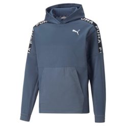 Puma Bluza Fit Pwrfleece 52212418. Czarne bluzy nierozpinane męskie Puma, m, bez wzorów, bez ramiączek, bez kaptura. Za 182.99 zł.