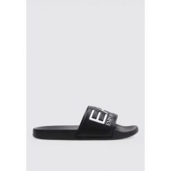 Sandały EA7 SCARPE BEACHWEAR Czarny. Białe sandały męskie EA7, z syntetyku, bez zapięcia. Za 192.34 zł.