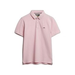 Koszulka polo z piki Superdry Classic. Czerwone koszulki polo męskie Superdry., m, bez wzorów, bez kołnierzyka, bez ramiączek. Za 236.50 zł.