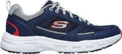 Buty męskie Skechers Oak Canyon-Verketta granatowe 51898 NVGY 42. Buty trekkingowe męskie Skechers, bez wzorów, bez zapięcia. Za 437.22 zł.
