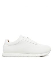 Calvin Klein Sneakersy Low Prof Runn Laceup Rubb Lth HM0HM01707 Biały. Białe buty sportowe na co dzień męskie Calvin Klein, m, bez wzorów, z nubiku, bez ramiączek, bez kaptura. Za 339.99 zł.