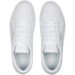 Męskie Buty Sportowe Club 5v5 Z Powlekanej Skóry. Białe buty zimowe męskie Puma, bez wzorów, ze skóry, sportowe, bez obcasa, bez zapięcia. Za 367.99 zł.