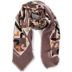 Chusta LIU JO - Foulard Geometric L N68315 T0300 Ginger 81306. Brązowe szaliki męskie Liu Jo, z materiału. Za 199.00 zł.