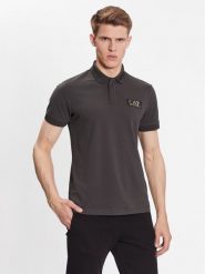 EA7 Emporio Armani Polo 3RPF01 PJ5AZ 1997 Szary Regular Fit. Szare koszulki polo męskie EA7 Emporio Armani, l, bez wzorów, z bawełny, bez kołnierzyka, bez ramiączek. Za 449.99 zł.