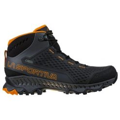 Buty turystyczne męskie La Sportiva Stream GTX. Brązowe buty zimowe męskie La Sportiva, bez wzorów, sportowe, bez obcasa, bez zapięcia. Za 923.99 zł.