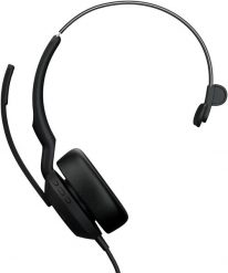 Jabra Evolve2 50 Zestaw słuchawkowy Przewodowa Opaska na głowę Biuro/centrum telefoniczne USB Type-C / USB Type-A Czarny. Czarne zestawy słuchawkowe Jabra. Za 529.99 zł.