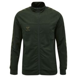 Bluza Hummel zip Lmove Classic. Zielone bluzy nierozpinane męskie HUMMEL, m, bez wzorów, bez ramiączek, bez kaptura. W wyprzedaży za 184.00 zł.
