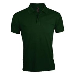 Męska Koszulka Polo Prime. Zielone koszulki polo męskie SOL'S, l, bez wzorów, sportowe, bez kołnierzyka, bez ramiączek. Za 86.99 zł.