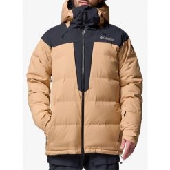 Kurtka narciarska Columbia Glacier Ridge Down Jacket. Brązowe kurtki narciarskie i snowboardowe męskie Columbia, na zimę, m, bez wzorów, bez kaptura, narciarskie. Za 990.09 zł.