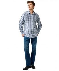 MESKA KOSZULA WRANGLER 1 PKT SHIRT CERULEAN 112371552. Koszule męskie Wrangler, m, bez wzorów, bez kołnierzyka, bez ramiączek. Za 169.99 zł.
