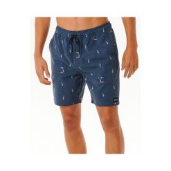Boardshorty RIP CURL Hula Breach Volley granatowy. Niebieskie szorty męskie Rip Curl, bez wzorów, eleganckie. Za 220.00 zł.