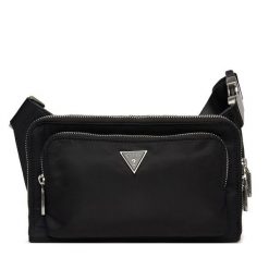 Saszetka nerka Guess. Czarne saszetki męskie Guess, z aplikacjami, małe. Za 219.99 zł.