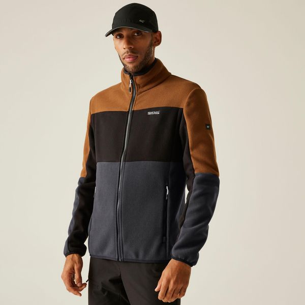 Polar męski rozsuwany Ormont. Brązowe bluzy z polaru męskie Regatta, m, bez wzorów, z polaru, eleganckie, bez ramiączek, bez kaptura. Za 229.99 zł.