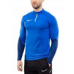 Bluza Męska Nike Rozpinana 1/4 Sportowa Treningowa Dri-FIT roz. XL. Niebieskie bluzy z kapturem męskie Nike, m, bez wzorów, z kapturem. Za 191.00 zł.