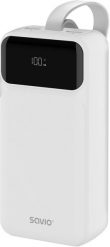 SAVIO BA-11 POWERBANK 30000 mAh, biały. Białe powerbanki Savio. Za 97.01 zł.