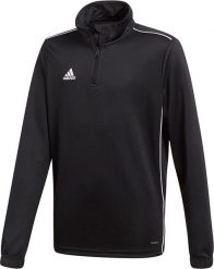Adidas Bluza piłkarska Core 18 TR Top Y czarna r. 128 cm (CE9028). Czarne bluzy nierozpinane męskie ADIDAS, m, bez wzorów, bez ramiączek, bez kaptura. Za 104.48 zł.