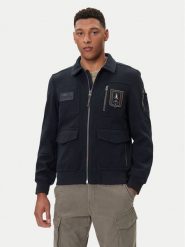 Aeronautica Militare Kurtka bomber 252AM1380UL00902 Granatowy Regular Fit. Niebieskie kurtki męskie Aeronautica Militare, m, bez wzorów, z syntetyku, bez ramiączek, bez kaptura. Za 1,829.00 zł.