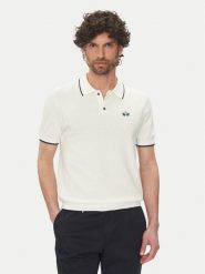 La Martina Polo Austin MAS001 YC041 Biały Regular Fit. Białe koszulki polo męskie La Martina, l, bez wzorów, z bawełny, bez kołnierzyka, bez ramiączek. Za 419.99 zł.