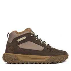 Trekkingi Timberland. Brązowe buty zimowe męskie Timberland, bez wzorów, sportowe, bez obcasa, bez zapięcia. Za 679.99 zł.