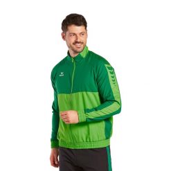 Kurtka prezentacyjna Erima Six Wings. Zielone kurtki męskie Erima, xl, bez wzorów, sportowe, bez ramiączek, bez kaptura. W wyprzedaży za 242.00 zł.