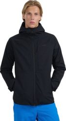 Kurtka męska 4F M503 czarna 4FWAW25TSOFM503 20S M. Czarne kurtki męskie 4f, m, bez wzorów, bez ramiączek, bez kaptura. Za 605.14 zł.