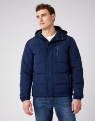WRANGLER THE BODYGUARD MĘSKA KURTKA ZIMOWA NAVY W4D7WW114 112141359. Niebieskie kurtki męskie Wrangler, na zimę, m, bez wzorów, bez ramiączek, bez kaptura. Za 369.99 zł.
