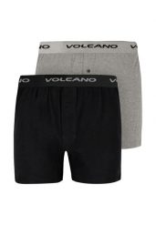 Bokserki z logo U-FREE. Czarne bokserki męskie Volcano, m, bez wzorów, z bawełny. Za 79.99 zł.