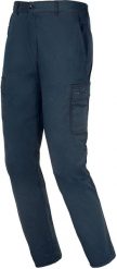 ISSA EASYSTRETCH 8038B - spodnie bojówki 6 kieszeni, 97% bawełna, 3% elastan, 260 g/m2, elastyczny pas - niebieska 2XL. Niebieskie długie spodnie sportowe męskie INDUSTRIAL STARTER, bez wzorów, z bawełny. Za 217.06 zł.