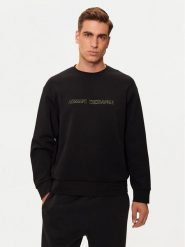 Armani Exchange Bluza XM000082 AF10818 UC001 Czarny Regular Fit. Czarne bluzy nierozpinane męskie Armani Exchange, m, bez wzorów, z bawełny, bez ramiączek, bez kaptura. Za 269.99 zł.