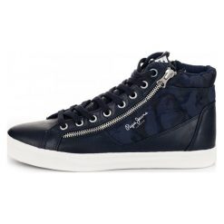Pepe Jeans Tenisówki Męskie Marton Boot 42 Ciemny Niebieski. Trampki męskie marki Pepe Jeans. W wyprzedaży za 273.00 zł.