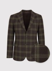 PAKO LORENTE – Brązowa marynarka męska w kratę. Brązowe marynarki męskie Pako Lorente, m, bez wzorów, z wełny. Za 399.99 zł.