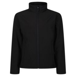 Męski Softshell Reid. Czarne kurtki softshell męskie Regatta, m, bez wzorów, z softshellu, bez kaptura, trekkingowe. Za 188.99 zł.