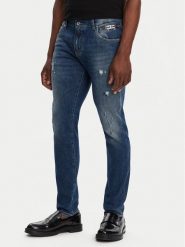 Dolce&Gabbana Jeansy GY07CD G8LN7 Granatowy Slim Fit. Niebieskie jeansy męskie Dolce&Gabbana, bez wzorów, z bawełny. Za 3,419.00 zł.