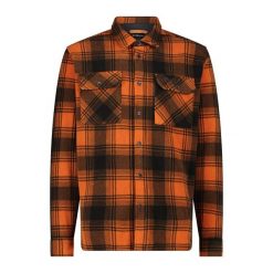 Koszula męska CMP 34S2707. Brązowe koszule męskie CMP, m, bez wzorów, bez kołnierzyka, bez ramiączek. Za 274.00 zł.