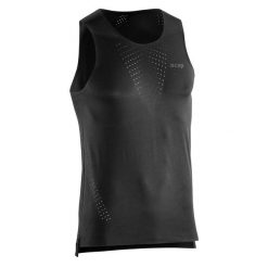 Tank Top sportowy do biegania CEP Ultralight męski. Czarne t-shirty sportowe męskie CEP, m, bez wzorów, sportowe, bez ramiączek. Za 189.00 zł.