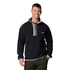 Columbia Polar Helvetia Ii 2090891010. Czarne bluzy z polaru męskie Columbia, bez wzorów, z polaru, sportowe, bez ramiączek, bez kaptura. Za 227.99 zł.