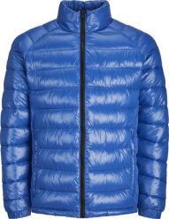 Kurtka męska Jack & Jones Jack & Jones męska kurtka puchowa JCOTRACE LIGHT JACKET STAND COLLAR 12241629 BLUE LOLITE XL. Niebieskie kurtki męskie Jack & Jones, m, bez wzorów, z puchu, bez ramiączek, bez kaptura. Za 269.99 zł.