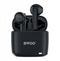 BWOO wireless TWS earphones BW94-BK black. Czarne słuchawki bluetooth NoName. Za 61.07 zł.
