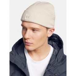 Czapka zimowe męska UNDER ARMOUR 1379990. Białe czapki męskie Under Armour, na zimę, bez wzorów, sportowe. Za 134.35 zł.