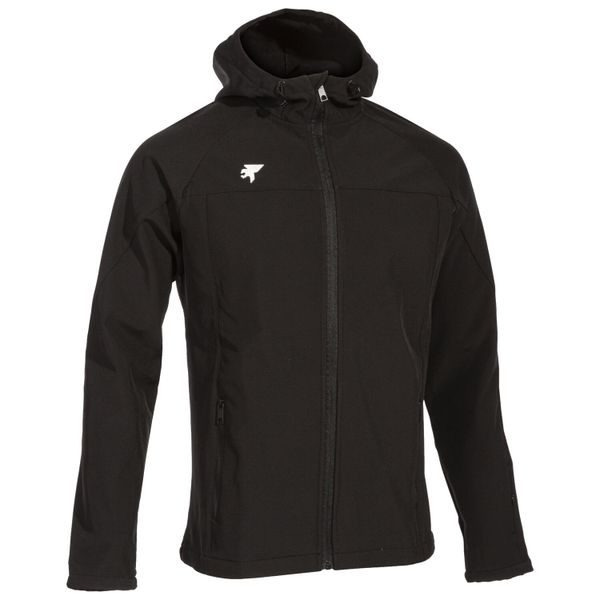 Kurtka softshell męska Joma Explorer. Czarne kurtki męskie Joma, m, bez wzorów, z softshellu, bez kaptura, trekkingowe. Za 199.99 zł.