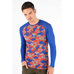 Koszulka męska z długim rękawem z 100% wełny Merino (230 g/m²) Woolona Asker. Niebieskie bielizna termoaktywna męska WOOLONA, m, bez wzorów, z wełny, bez ramiączek, trekkingowe. W wyprzedaży za 315.00 zł.