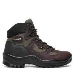 Trekkingi Grisport. Brązowe buty trekkingowe męskie Grisport, bez wzorów, sportowe, bez obcasa, bez zapięcia. Za 279.99 zł.