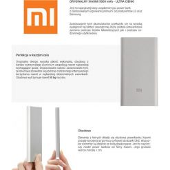 Powerbank Xiaomi 5000mAh (PB68). Powerbanki Xiaomi. Za 79.05 zł.